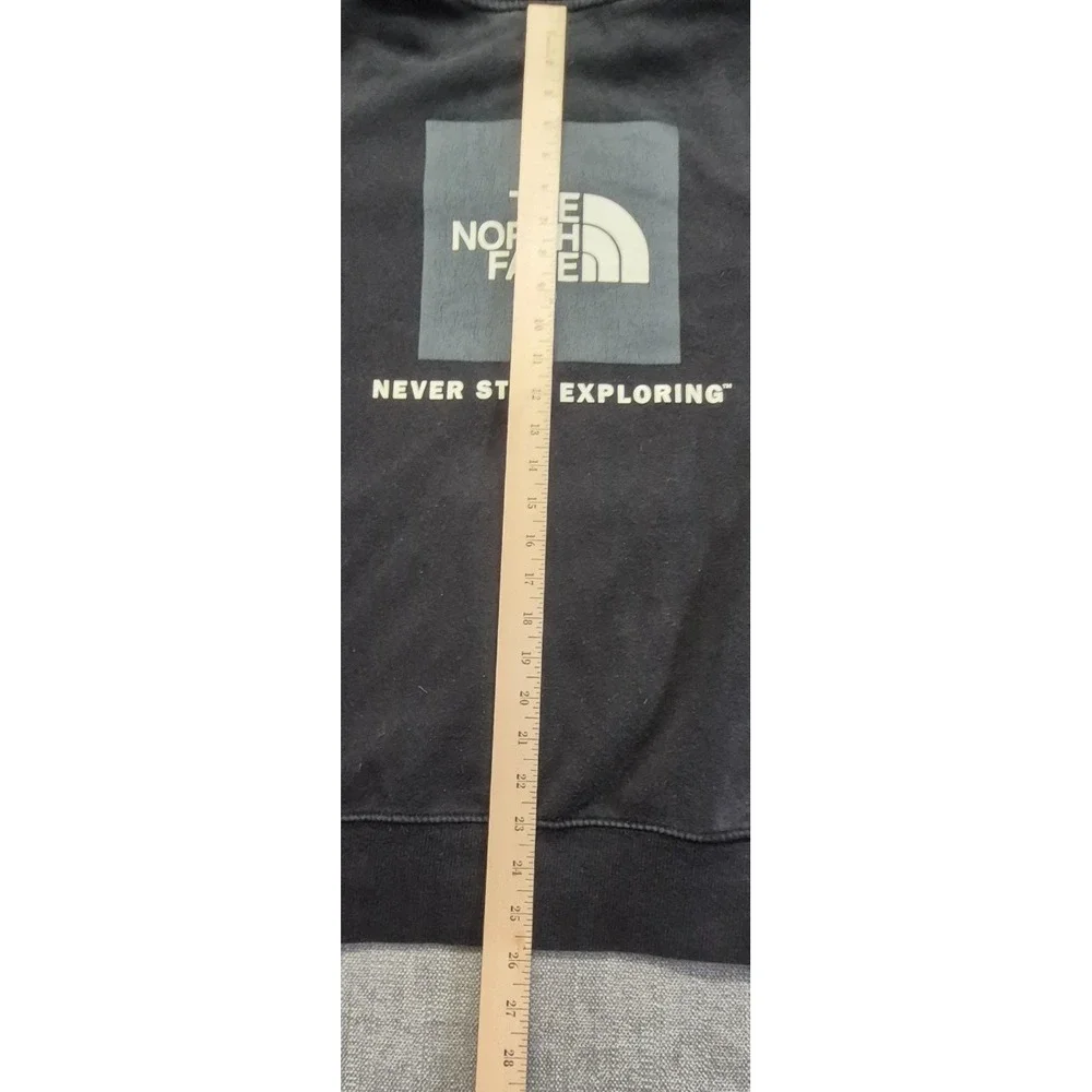 The North Face Men's M Box NSE Pullover Hoodie Black 2 Side Graphics Drawstring